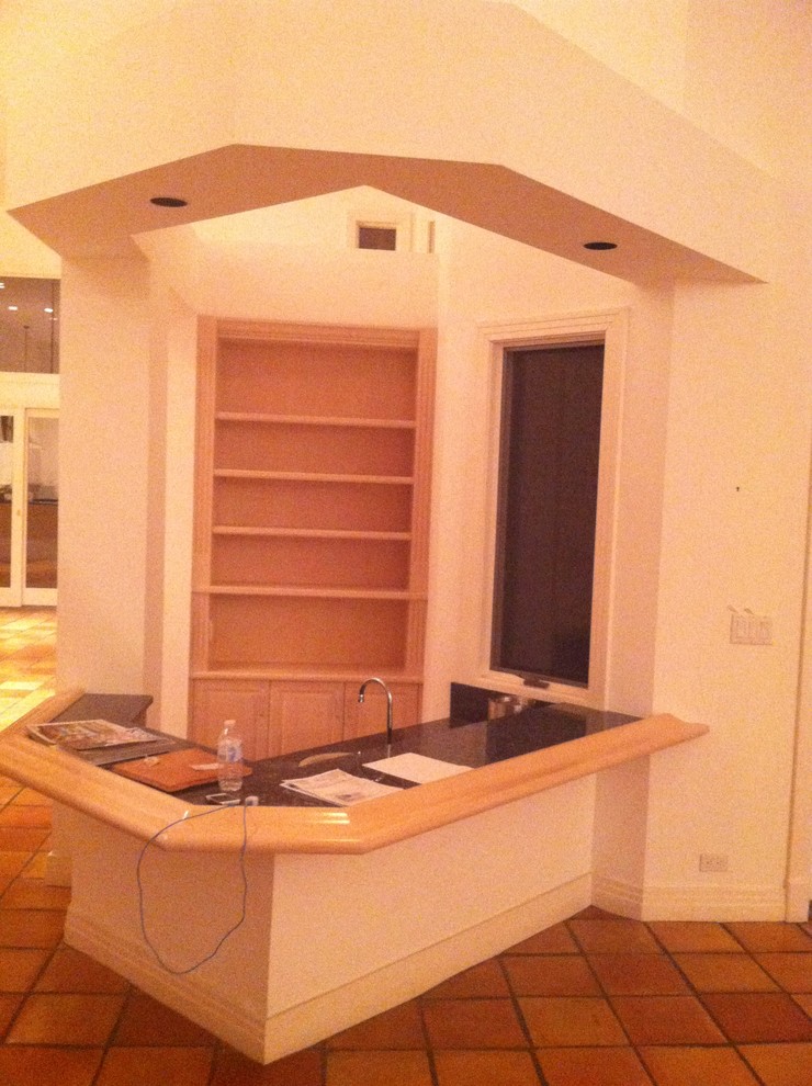 Inspiration for a transitional kitchen remodel in Miami