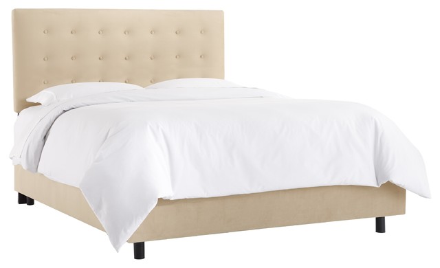 Victor Button Bed, Premier Oatmeal, California King