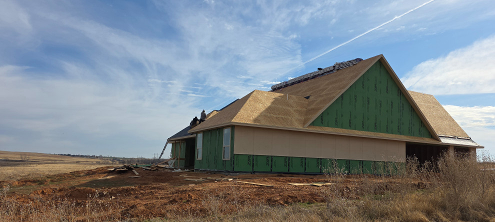 This roof has many ridges