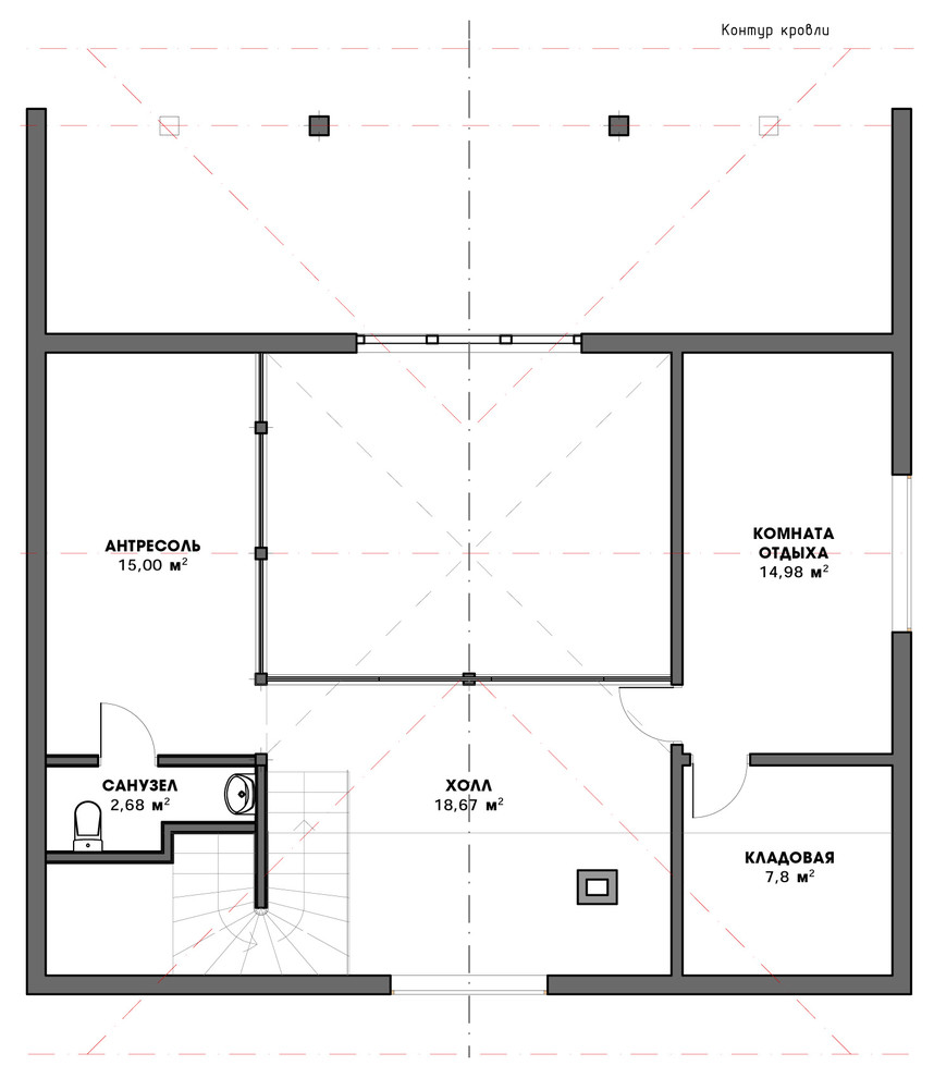 Гостевой дом с баней из бруса