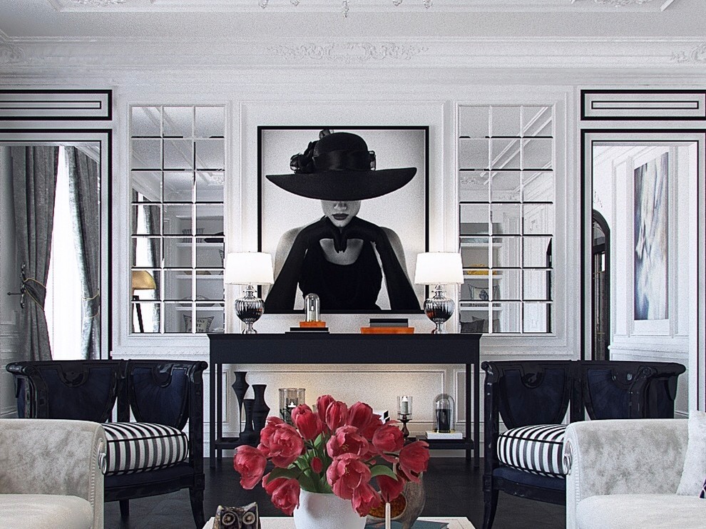 Интерьер трехкомнатной квартиры в историческом центре Петербурга