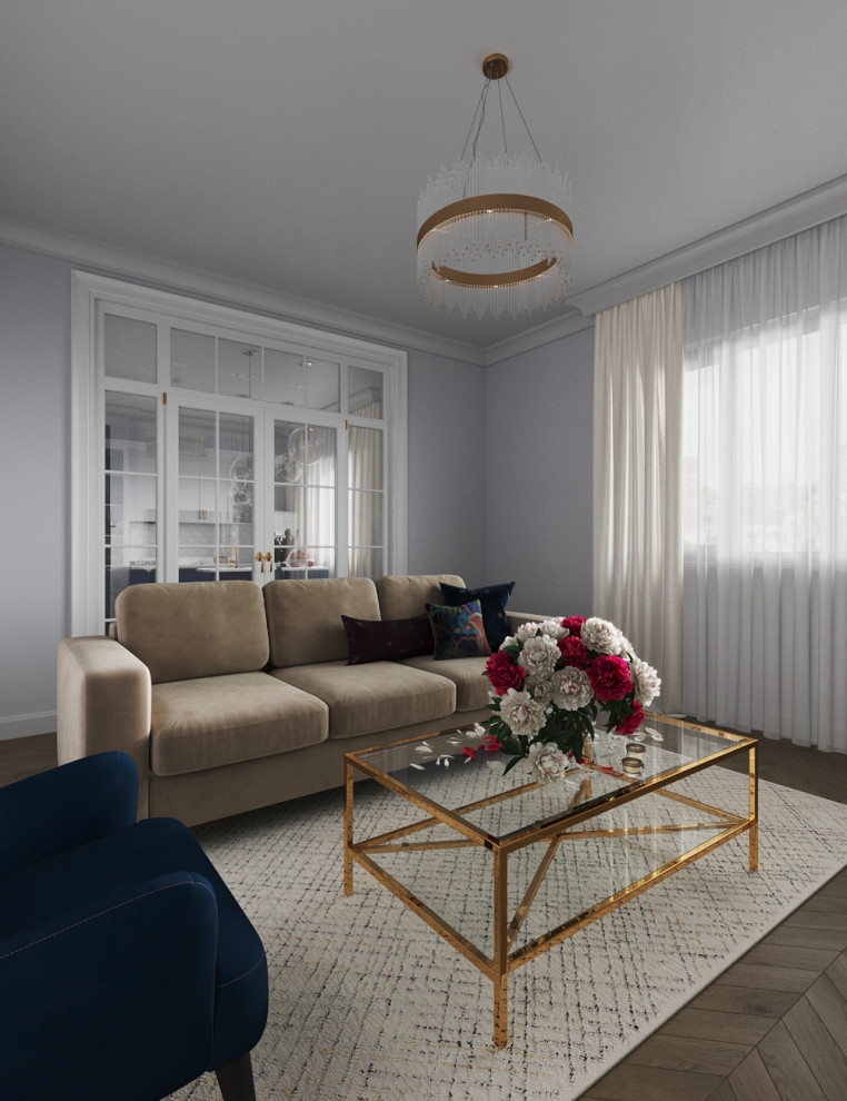 Гостиная и кухня