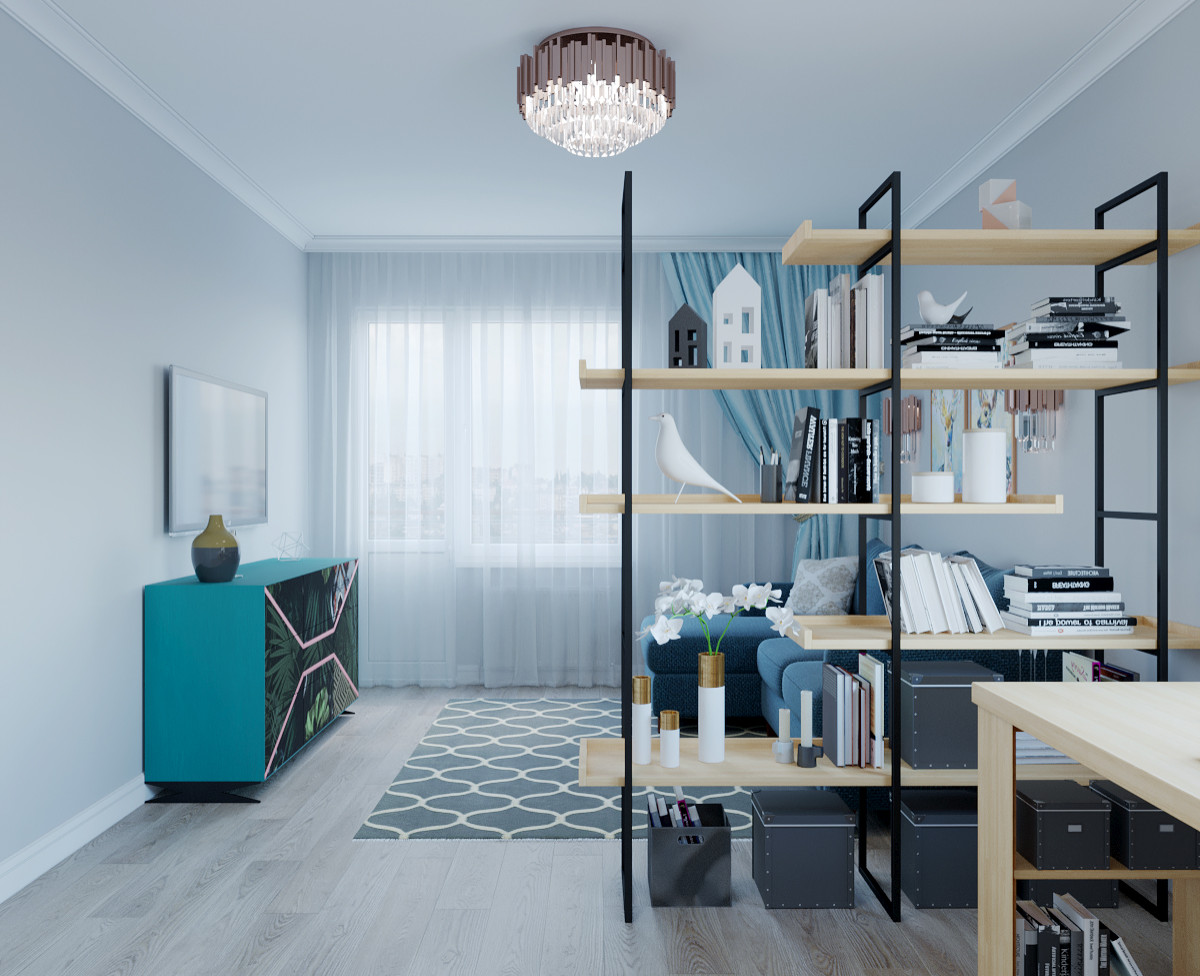 Зонирование интерьера гостиной