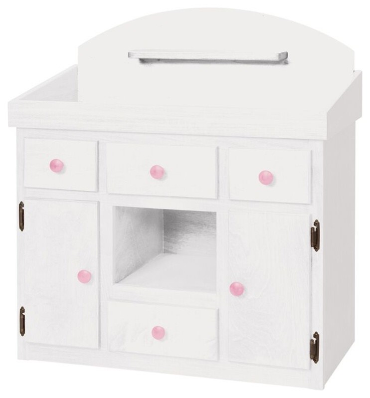 Wood Doll Changing Table Playroom Storage USA Handcrafted
