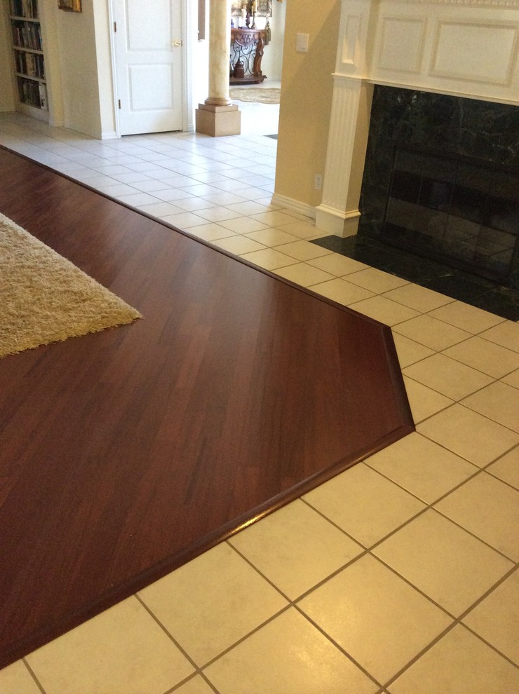 Miles of outdated tile flooring!