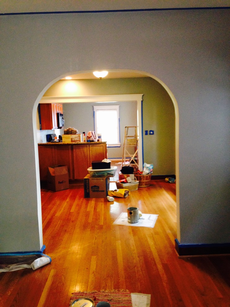 How to marry white trim, natural wood trim, honey floors?