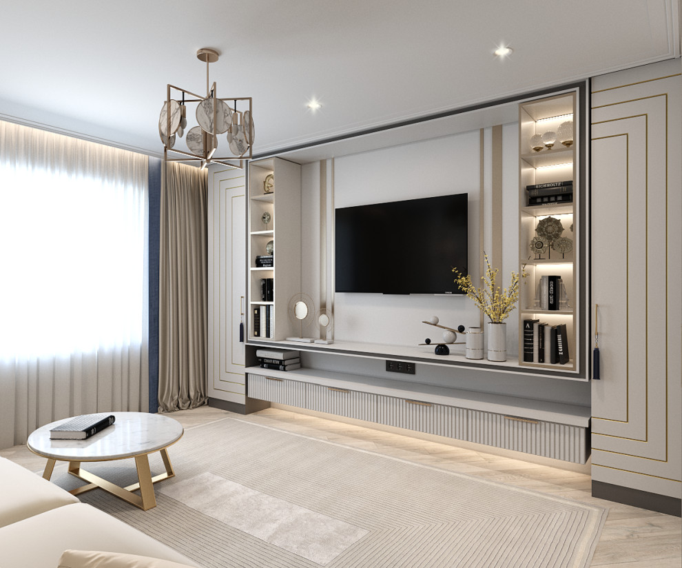 Трехкомнатная квартира в современном классическом стиле