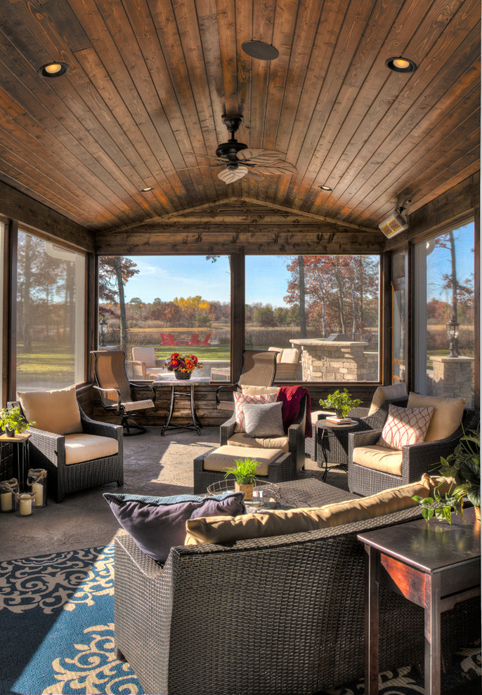 This is an example of a classic veranda in Minneapolis.