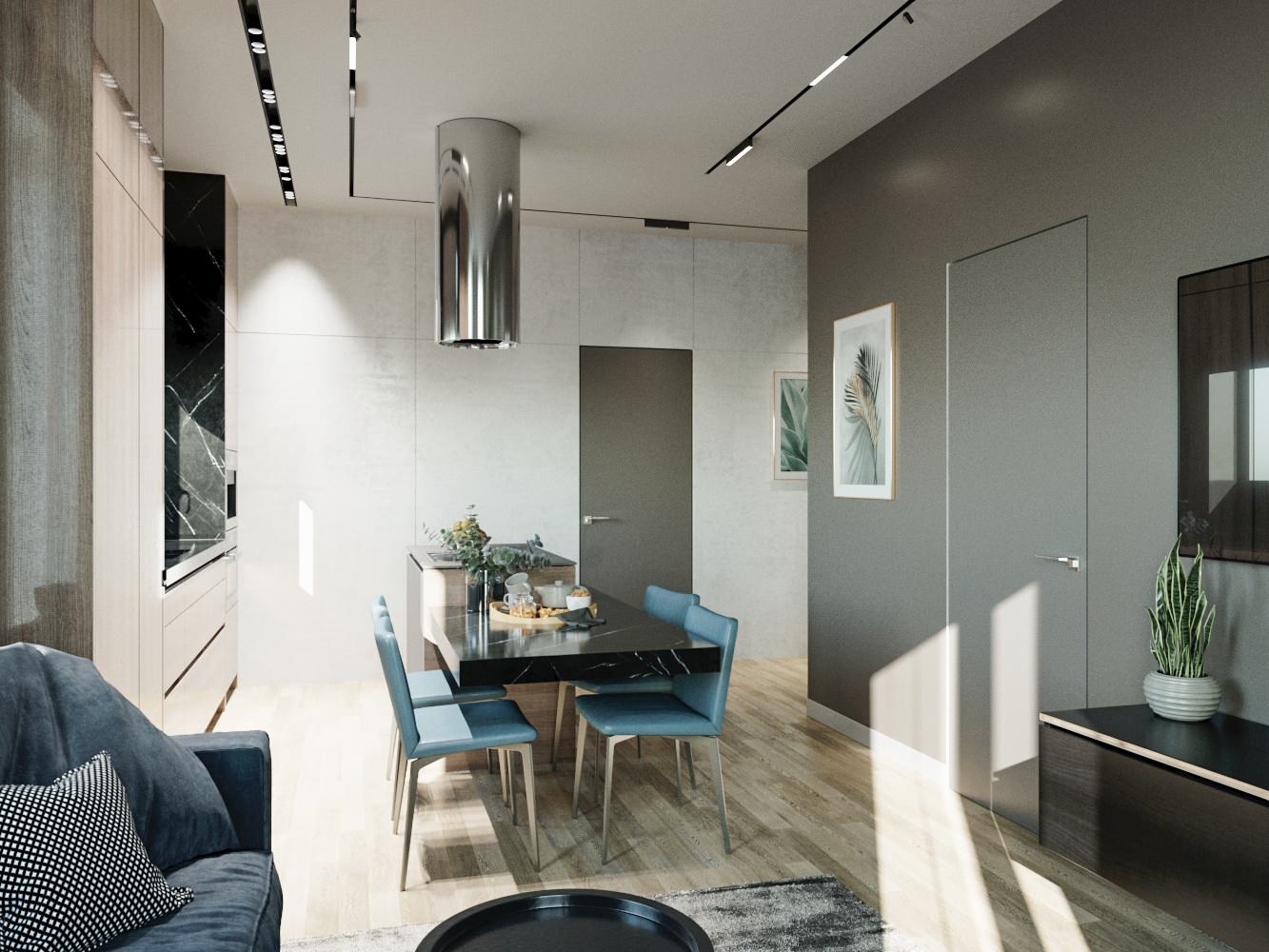 Роскошная квартира в ЖК "Пресня сити", площадью 65 кв. м