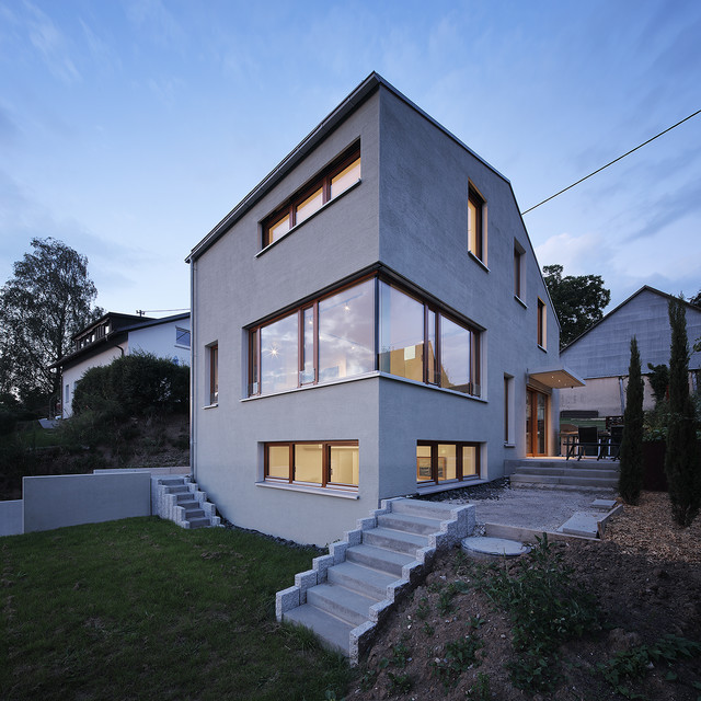 Haus E contemporain-facade