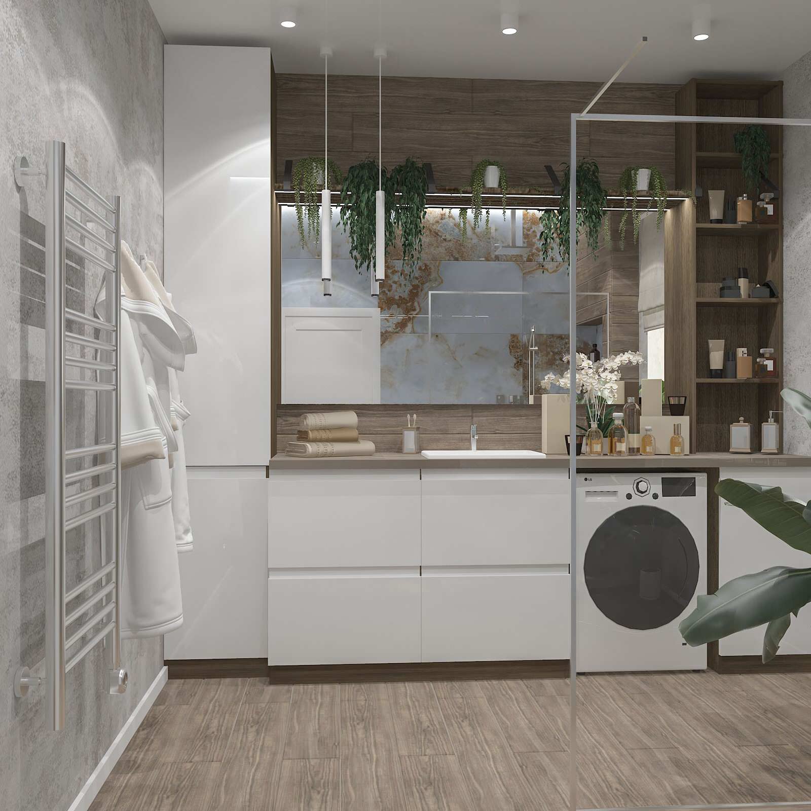 Душевая комната в частном доме