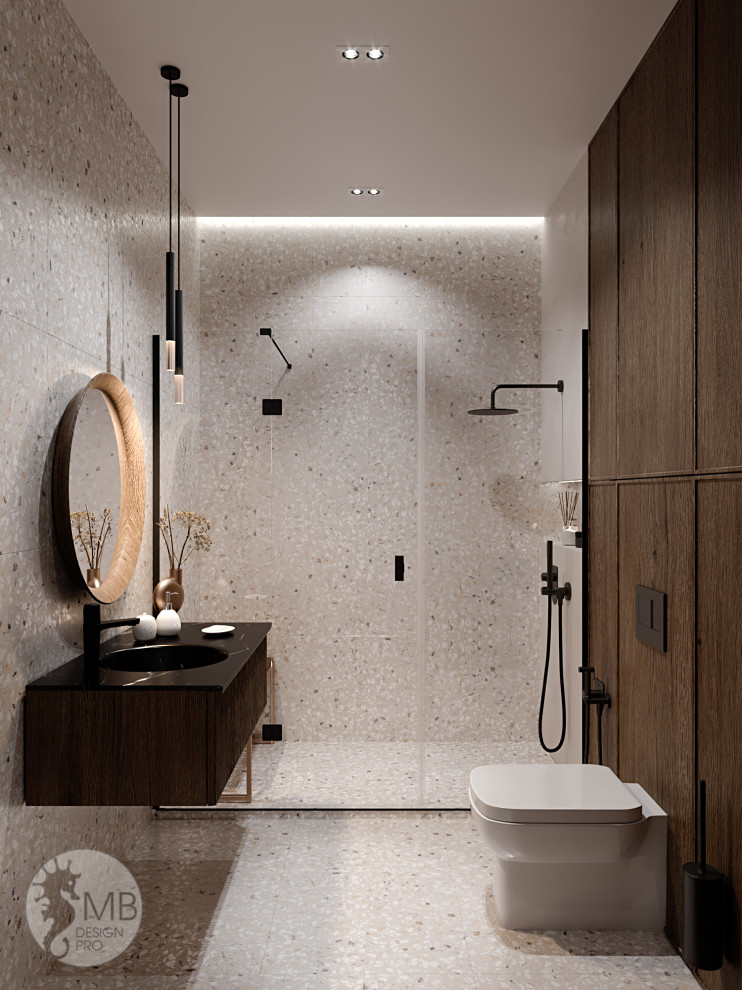 Квартира в золотисто-бежевых тонах