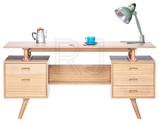 Josephine Scandinavian Style Furniture Office Desk - Natural