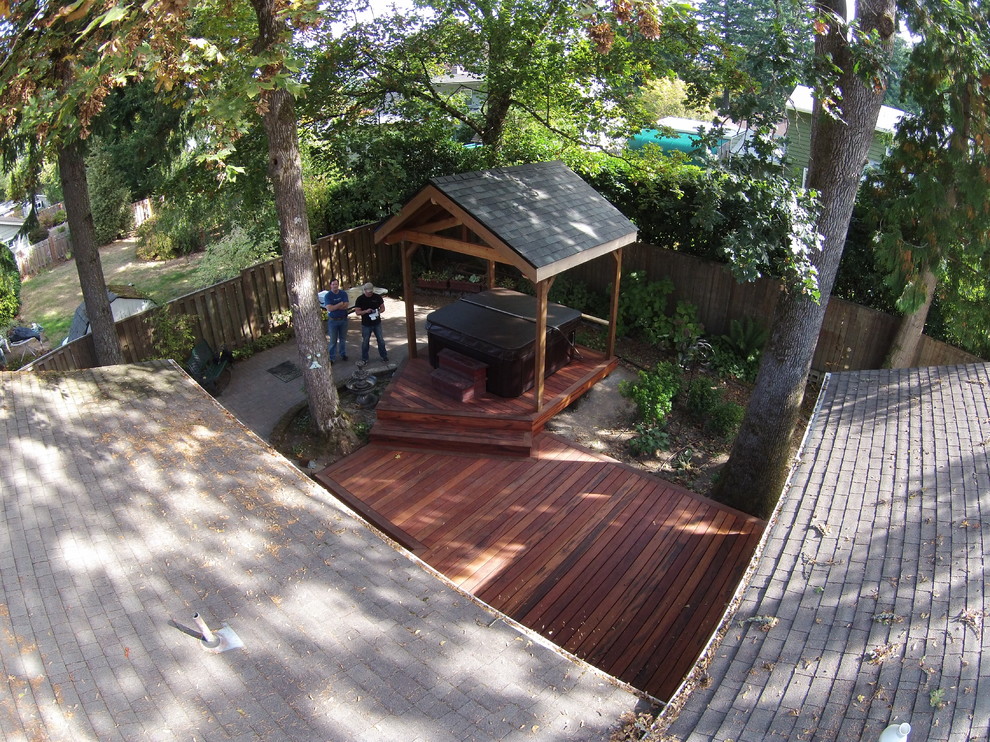 Beaverton Or. Hot tub deck