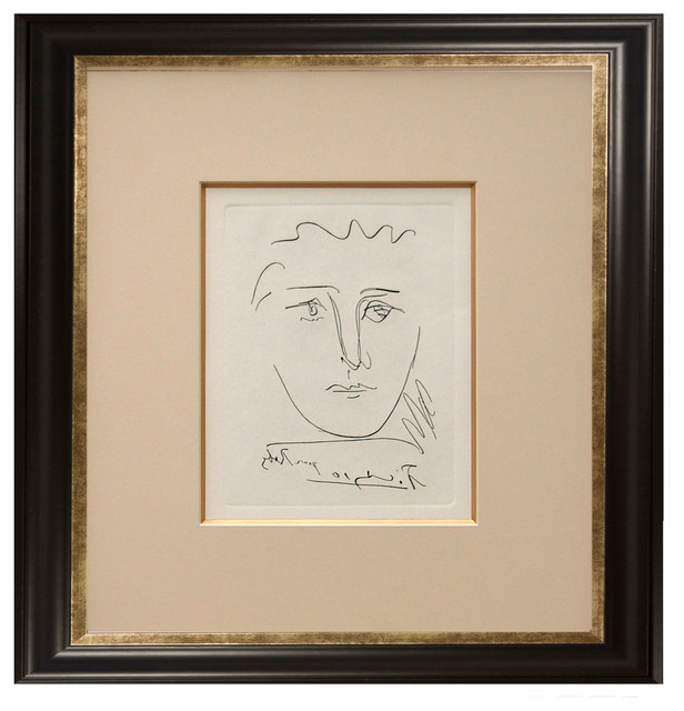 Pablo Picasso, "Pour Roby," Framed Etching
