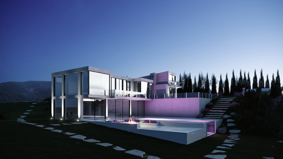 Интерьер большого загородного дома