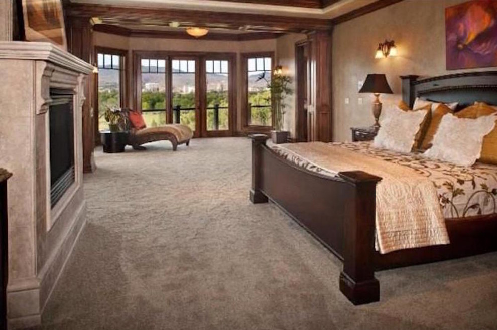 Traditional bedroom in Seattle.