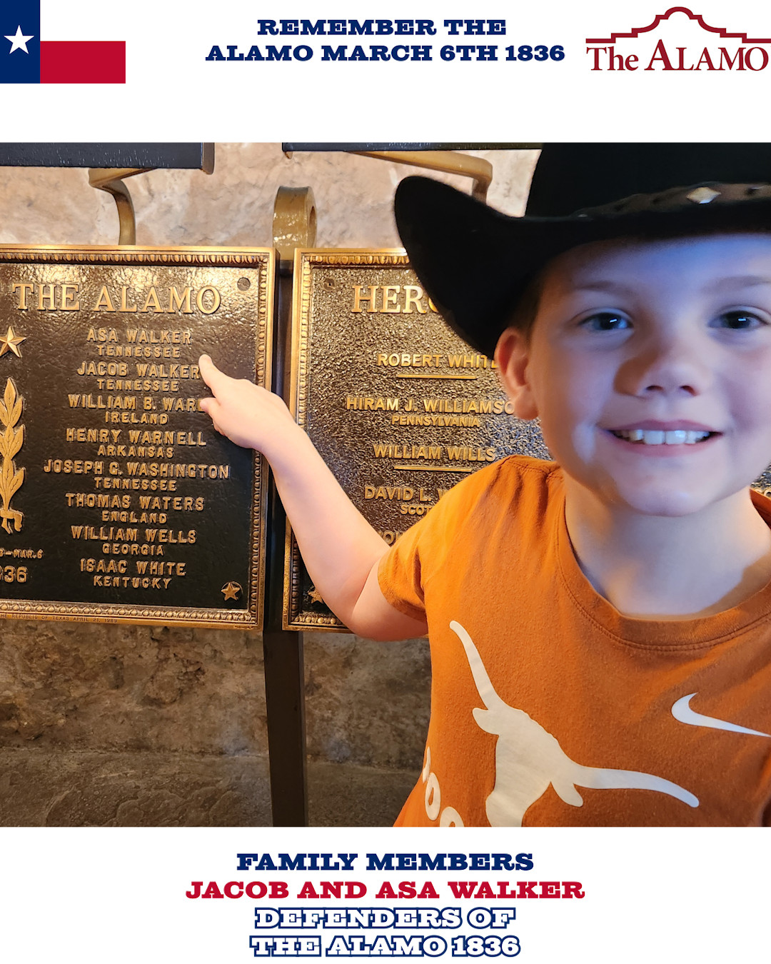 Heroes of the Alamo Asa and Jacob Walker