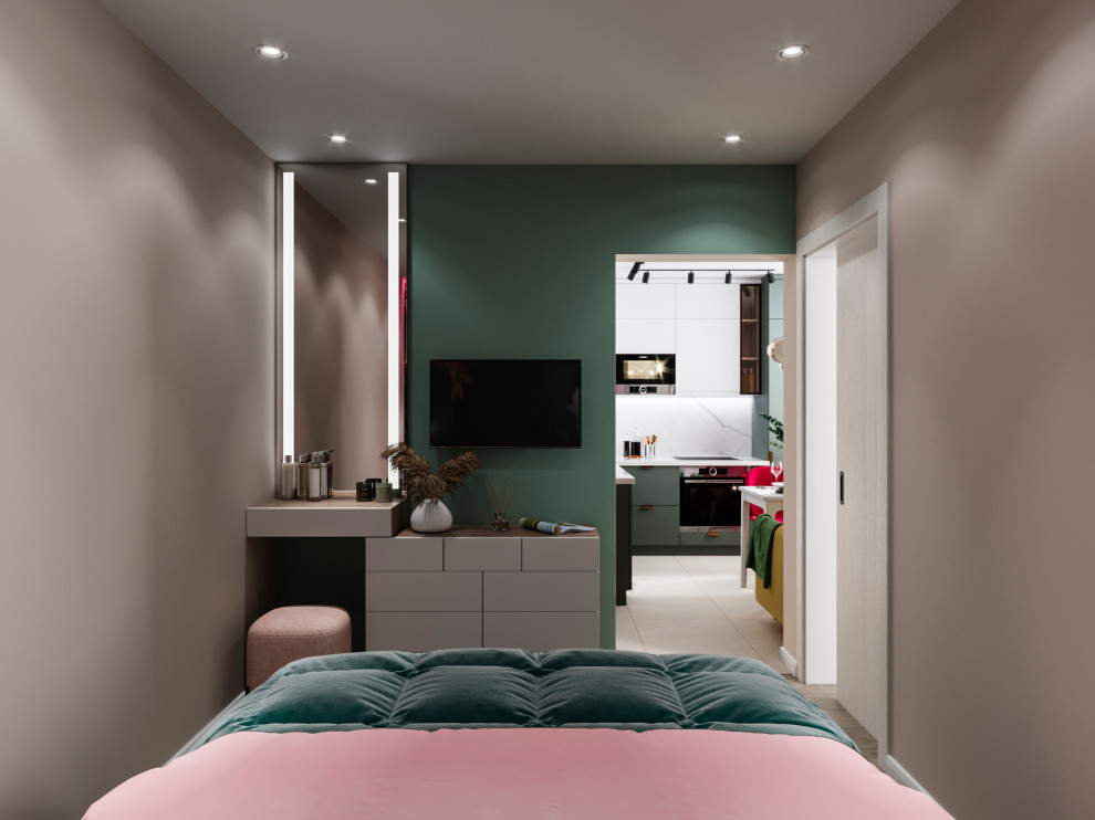 Проект однокомнатной квартиры 45,7 кв.м. в Москве