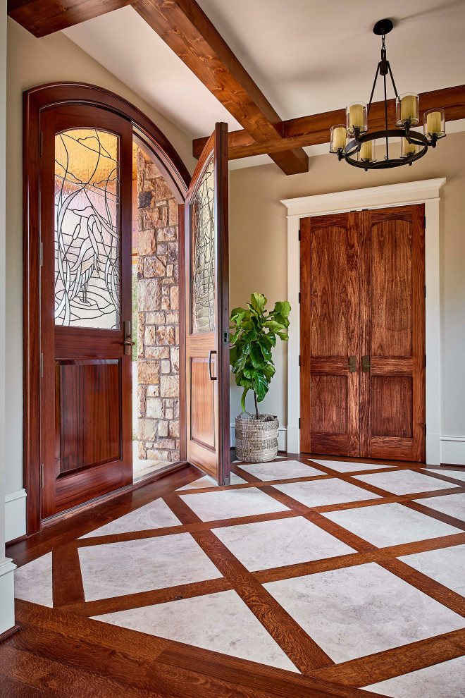 Mountain-Inspired Living - Rustic - Entry - Raleigh - by Rufty Custom