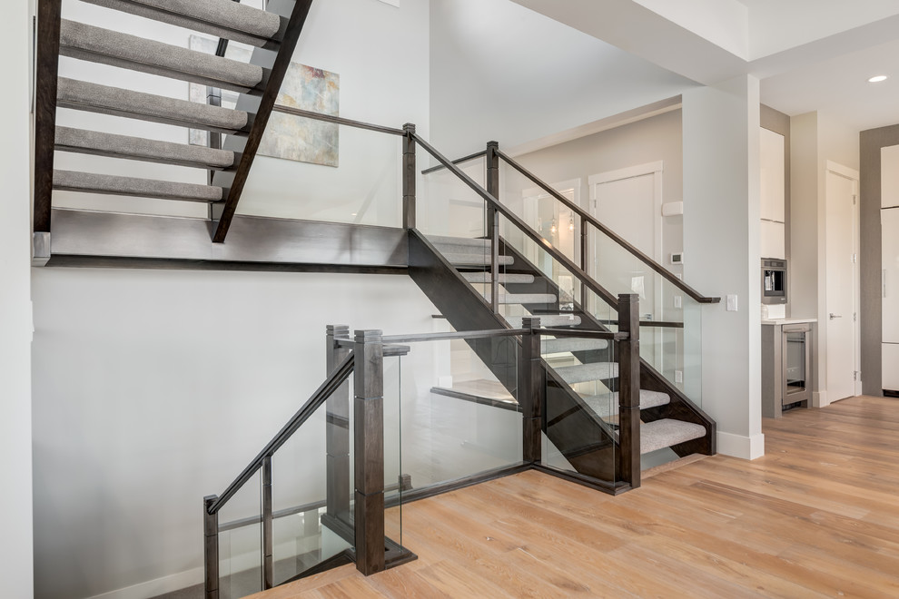 Inspiration for a staircase remodel in Calgary