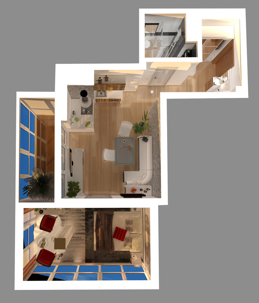 Интерьер Войкова 40 (43.93кв.м.)