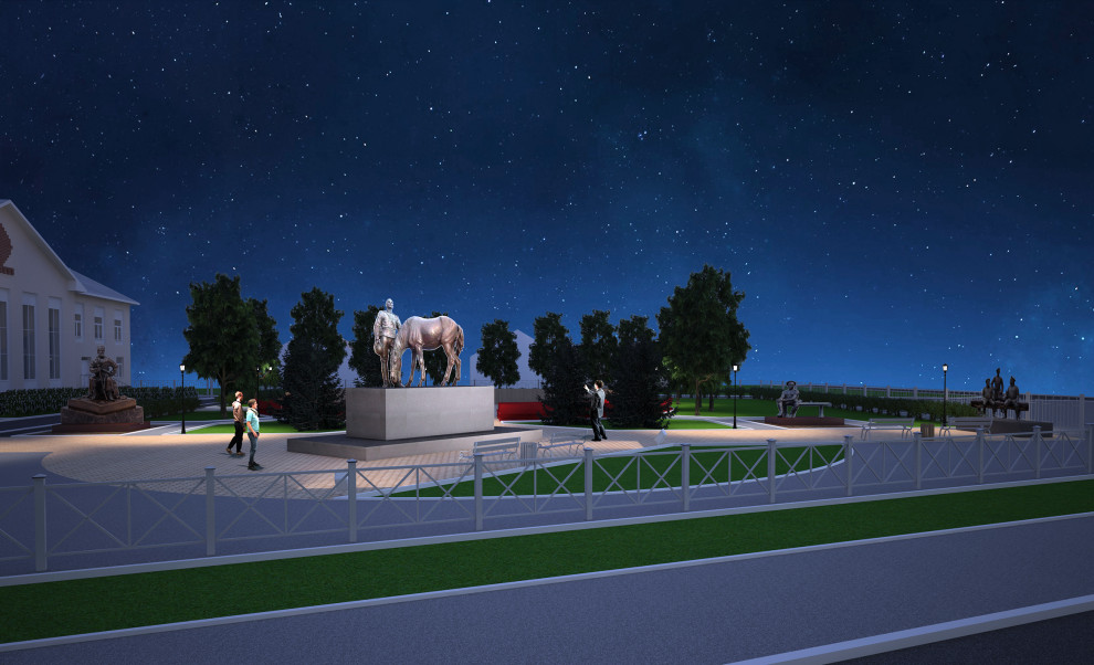 Проект благоустройства территории около Дома Культуры