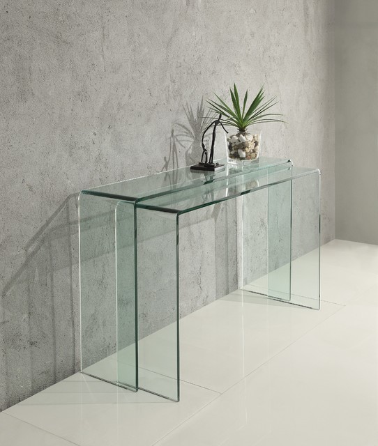 Vision Transparent Console Table - $800.16 minimalistisch-wohnbereich