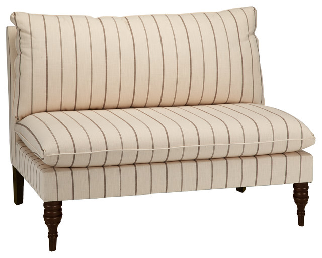 Rivers Armless Love Seat Traditional Loveseats by Skyline