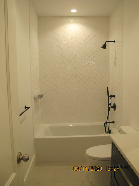Inspiration for a transitional home design remodel in Boston