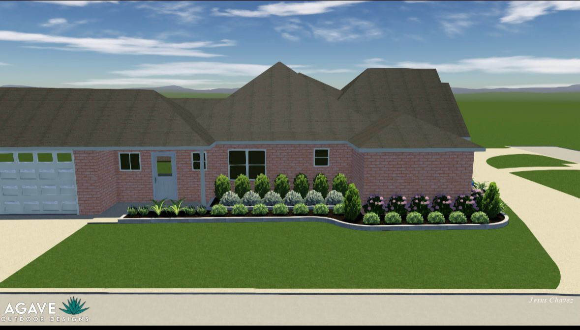 Front yard makeover at Durban Dr!