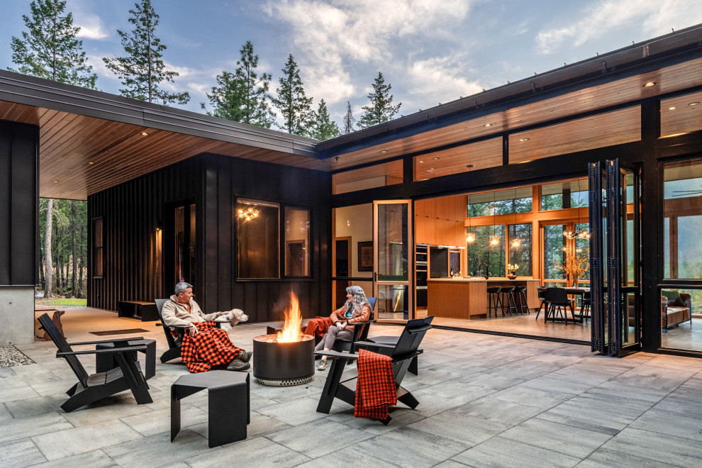 Patio - rustic patio idea in Seattle