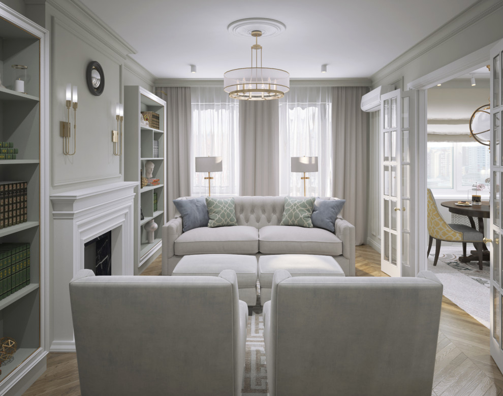 Современная / Американская классика. Квартира 86 кв.м