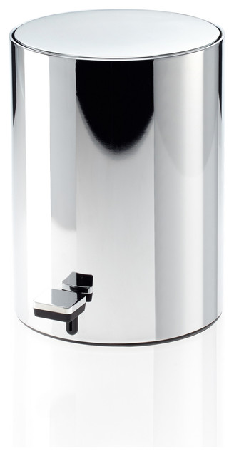 Dwba Round Step Trash Can Stainless Steel Wastebasket With Lid Dwba Round Step Trash Can Stainless Steel Wastebasket With Lid Chrome