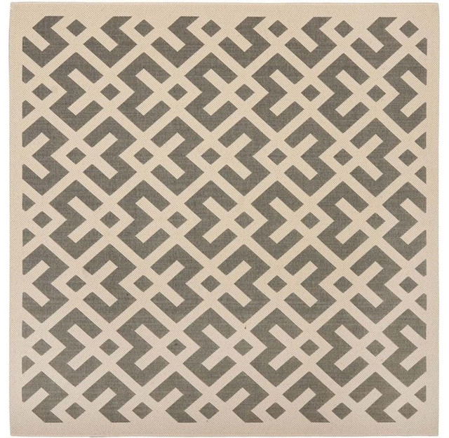 Safavieh Courtyard Gray Indoor Outdoor Rug, Square 4' - Contemporary