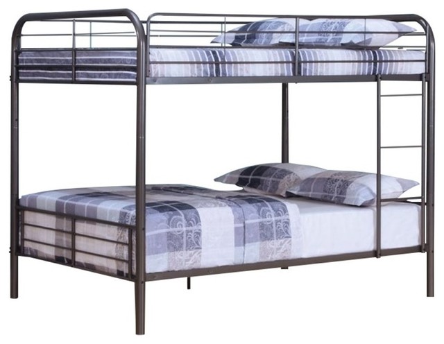 Metal Bunk Bed Full Over Transitional Beds Metal Bunk Bed Full Over Transitional Beds By Homesquare