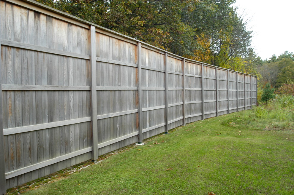 Very Tall and Long Cedar Fence