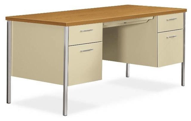 Hon 34000 Series Double Pedestal Desk 2 Box File Drawers Hon 34000 Series Double Pedestal Desk