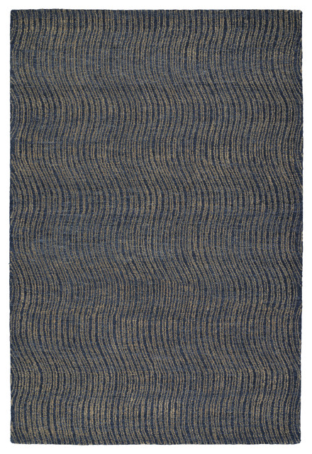 Kaleen Textura Hand-tufted Txt02-17 Blue 2' X 3' Rectangle