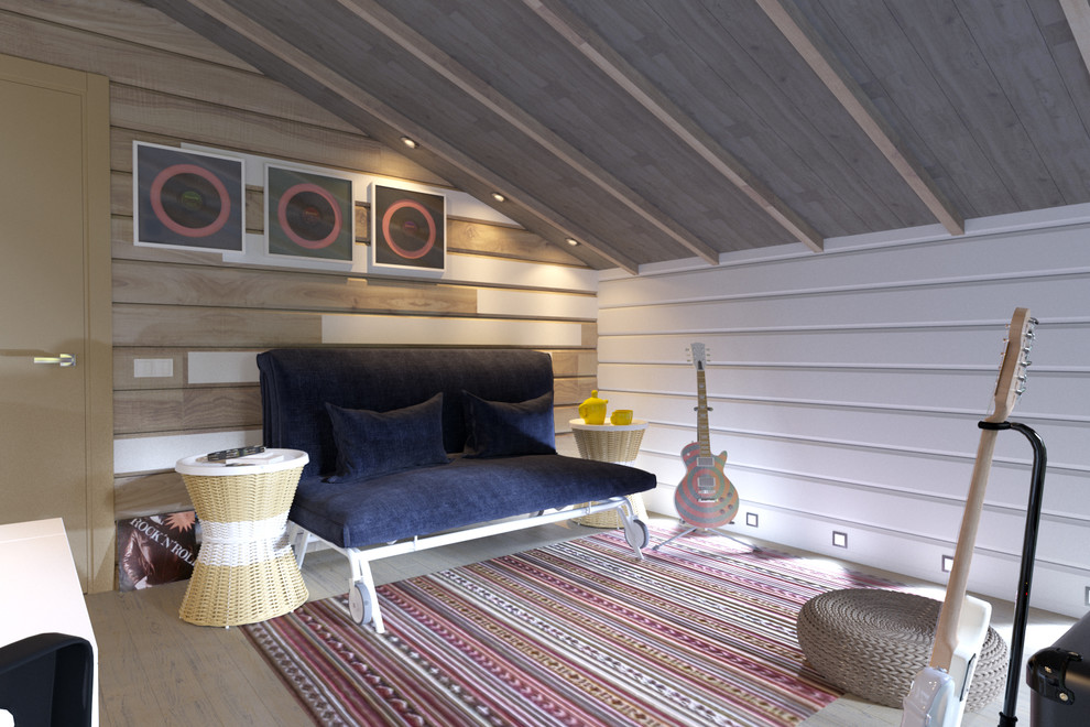 Интерьеры дома из бруса