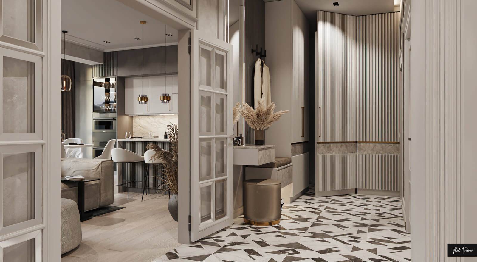 Квартира в современном стиле. ЖК На Московской.