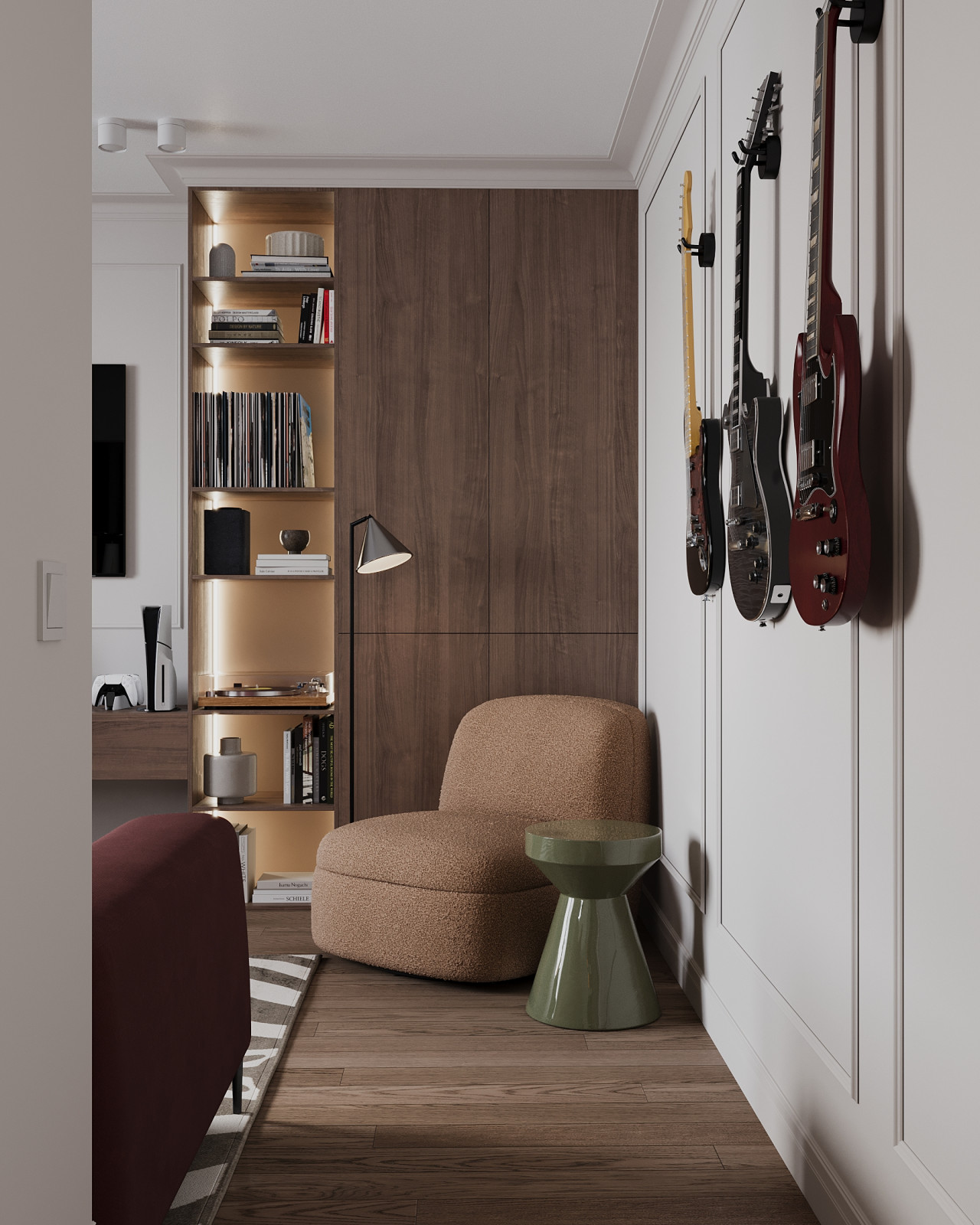 Современная классика в двухкомнатной квартире