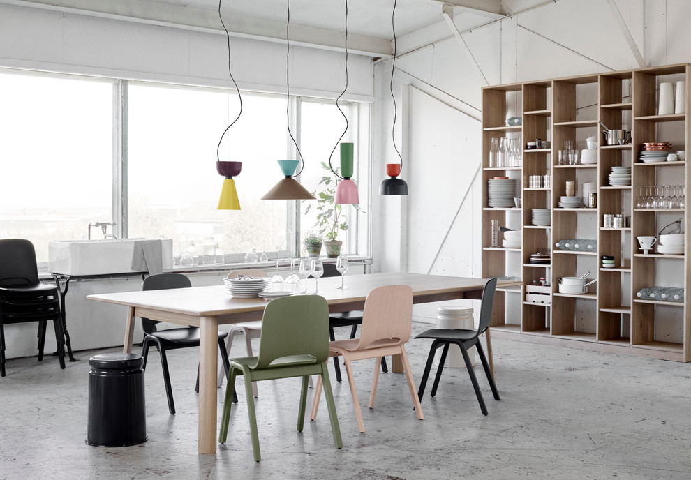 Photo of a scandinavian dining room in Other.