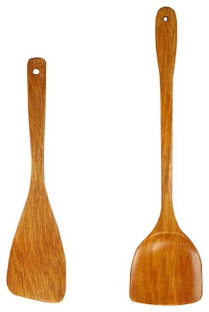 wooden cooking set