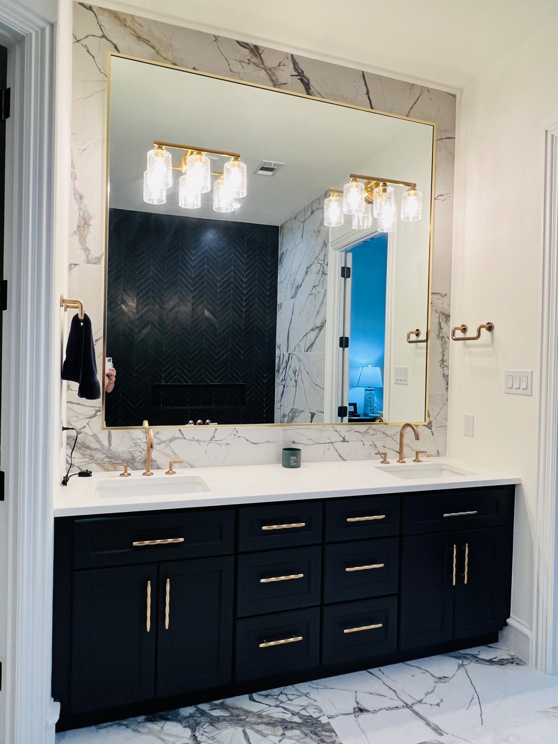 On the glam side Master Bath