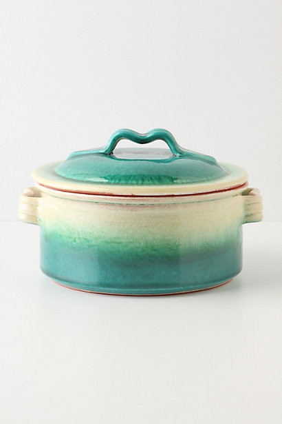 Emerald Ombre Covered Dish