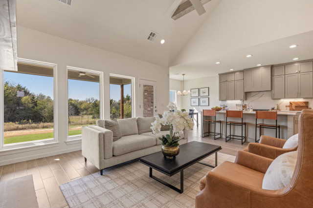 Izzy III plan - Teal Ridge contemporain-salon