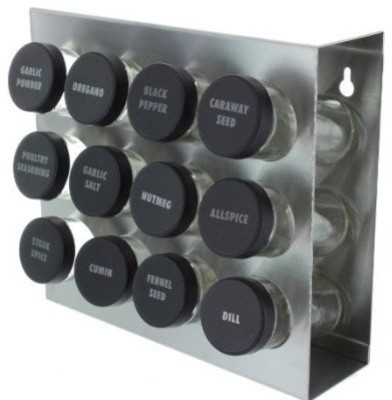 12 Spice Rack, Stainless Steel