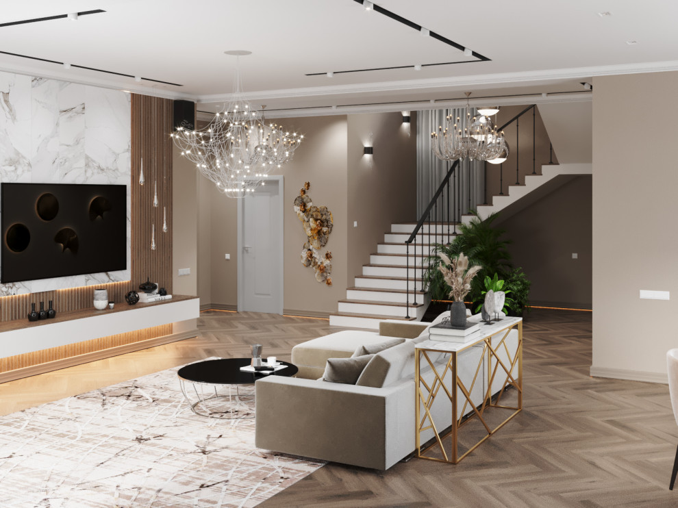 гостиная столовая