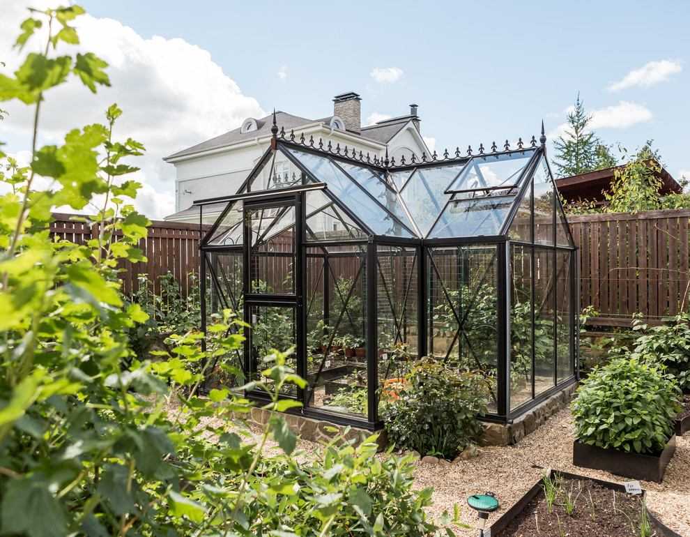 Traditional greenhouse in Moscow.